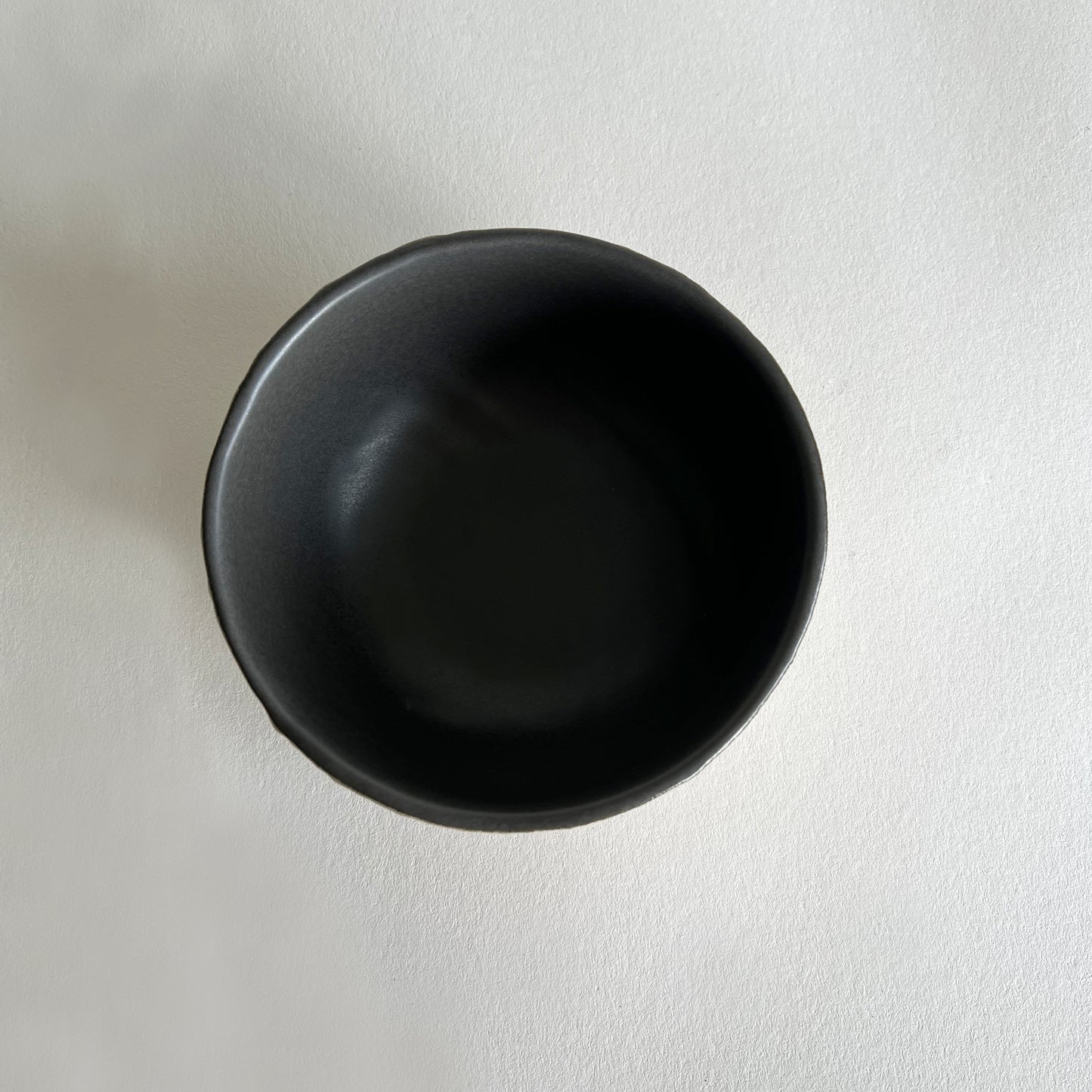 charcoal handmade ceramic breakfast bowl