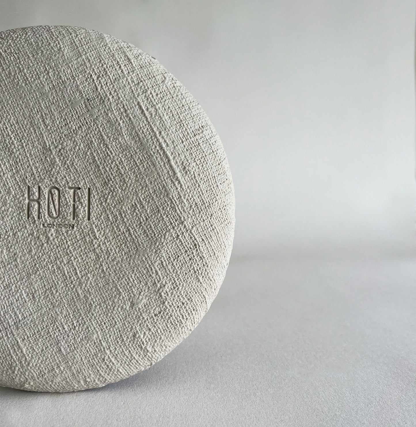 beige matte textured handmade ceramic small plate, dessert plate