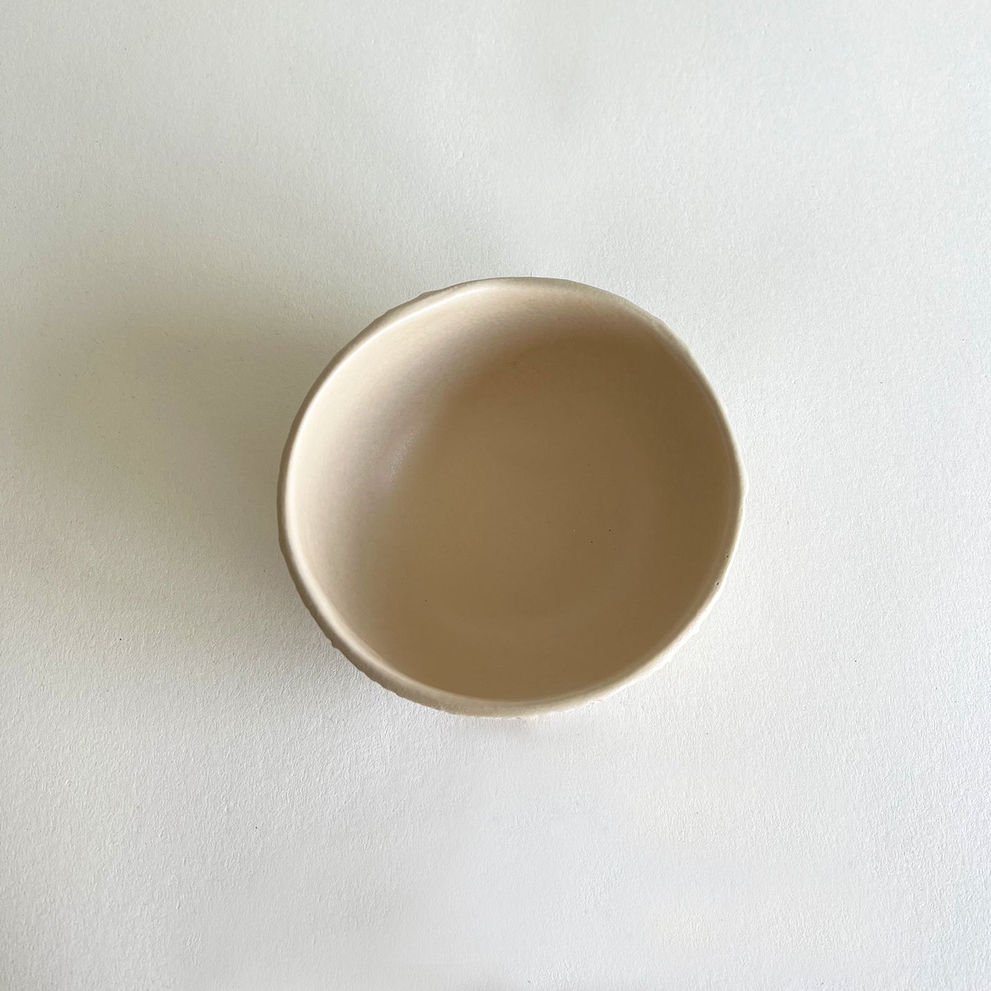 beige matte ceramic bowl, handmade bowl, wabi sabi bowl, soup bowl